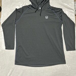 NELEUS Hoodie Adult Large Gray Long Sleeve